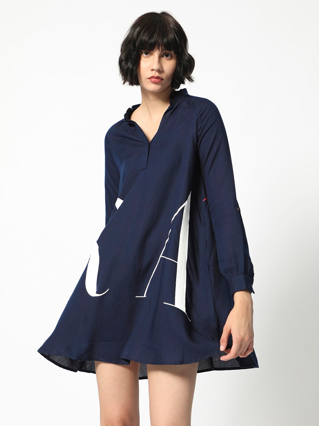 

RAREISM Rare Branding Tent Dress, Blue