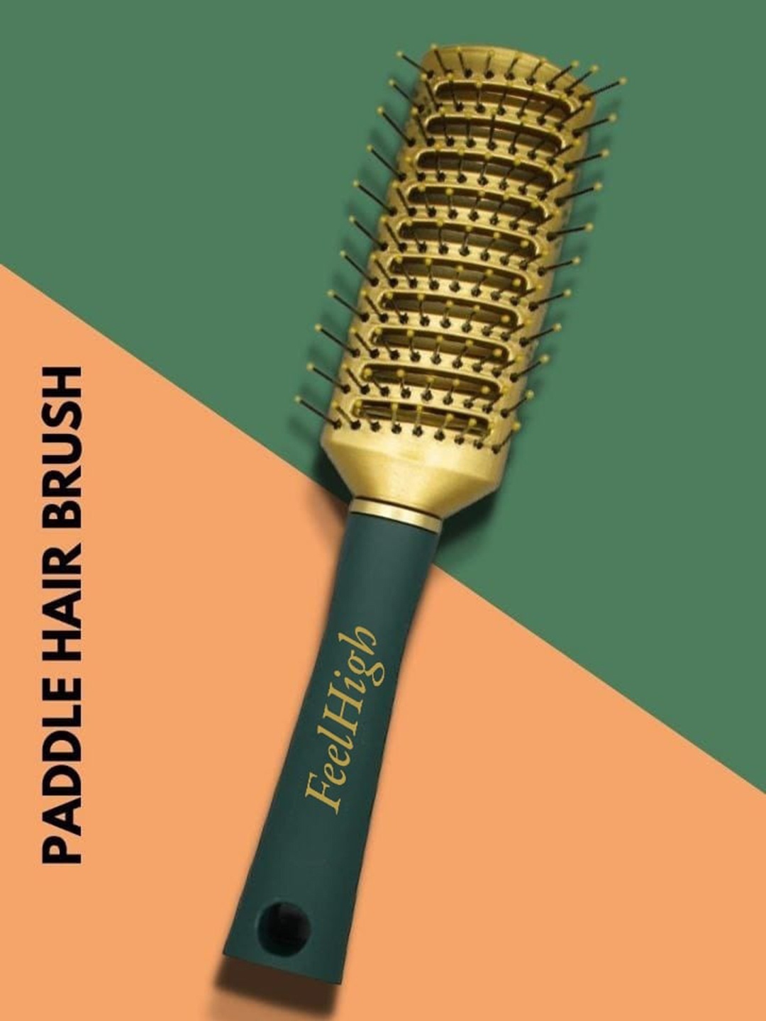 

FEELHIGH Professional Paddle Hair Brush, Green