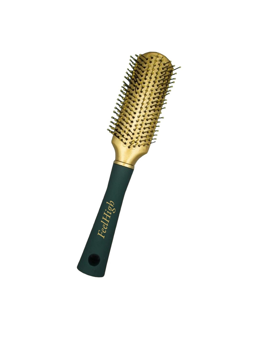 

FEELHIGH Professional Paddle Hair Brush - Green & Golden