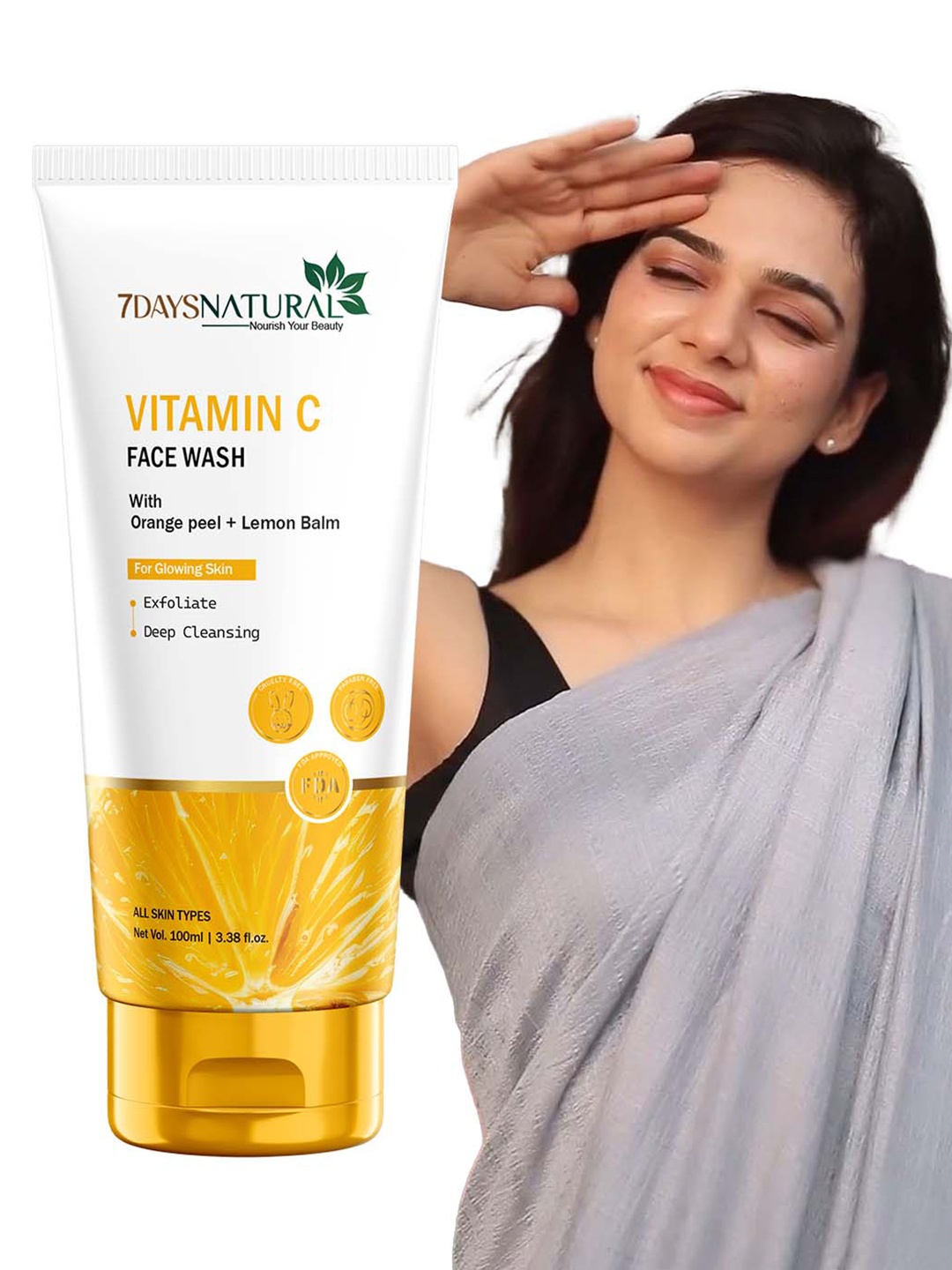 

7 DAYS Feel Of Nature Vitamin C Face Wash - 100 g, White