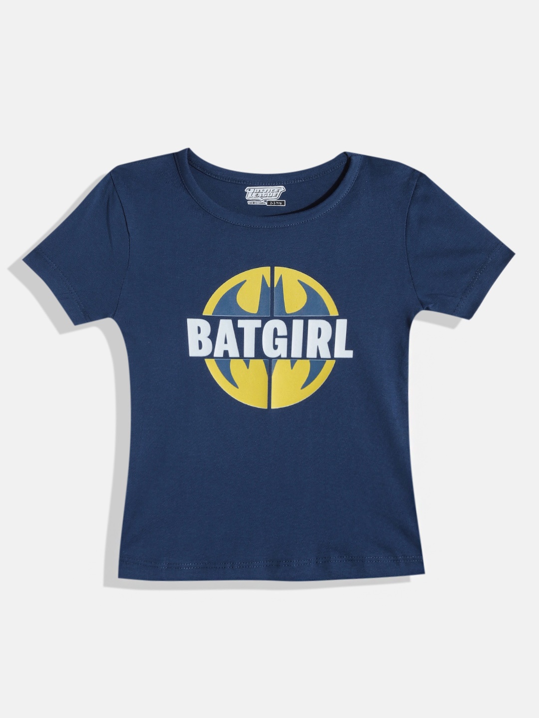 

Eteenz Girls Batgirl Printed Premium Cotton T-shirt, Navy blue