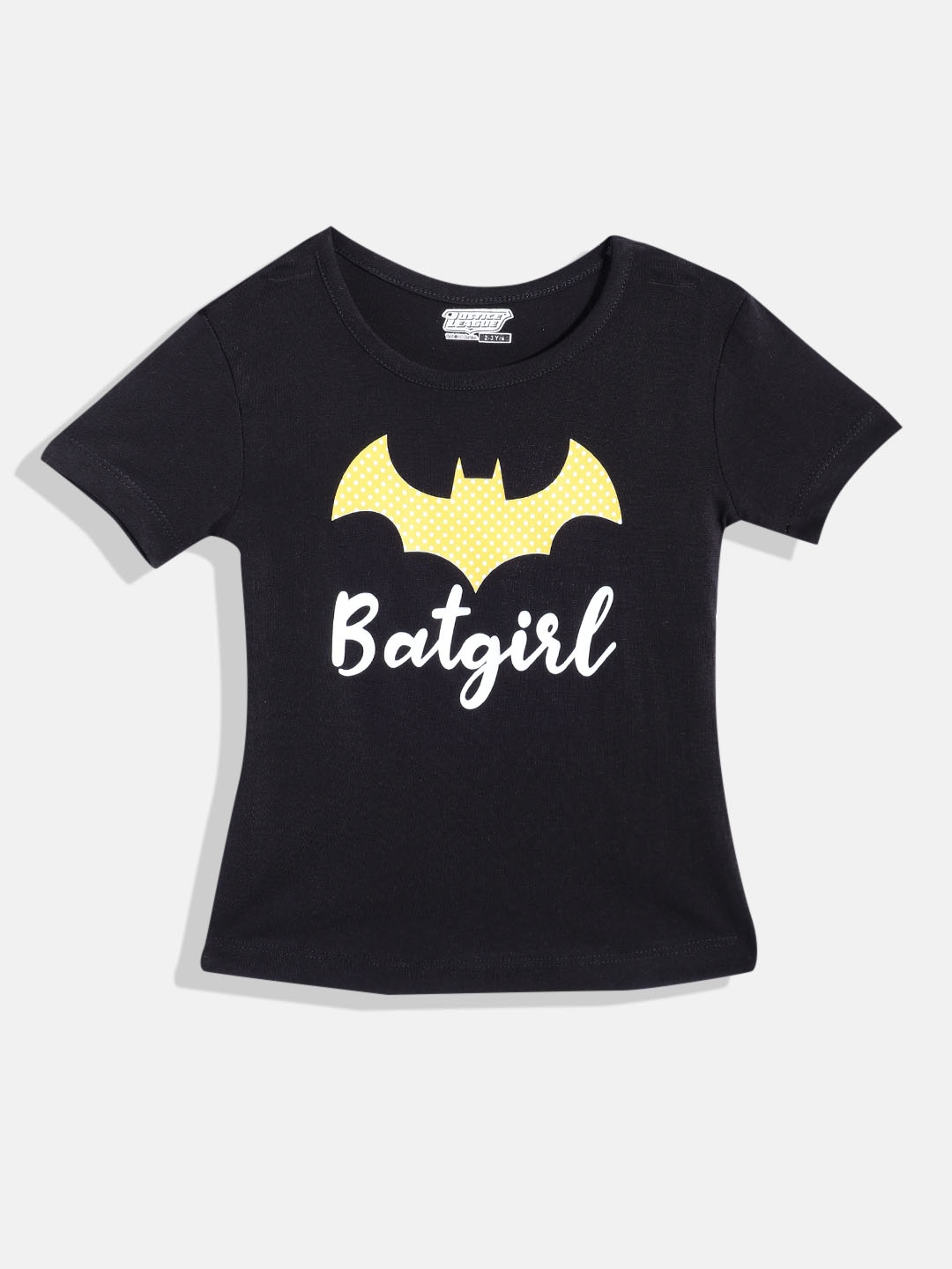 

Eteenz Girls Batgirl Printed Premium Cotton T-shirt, Black