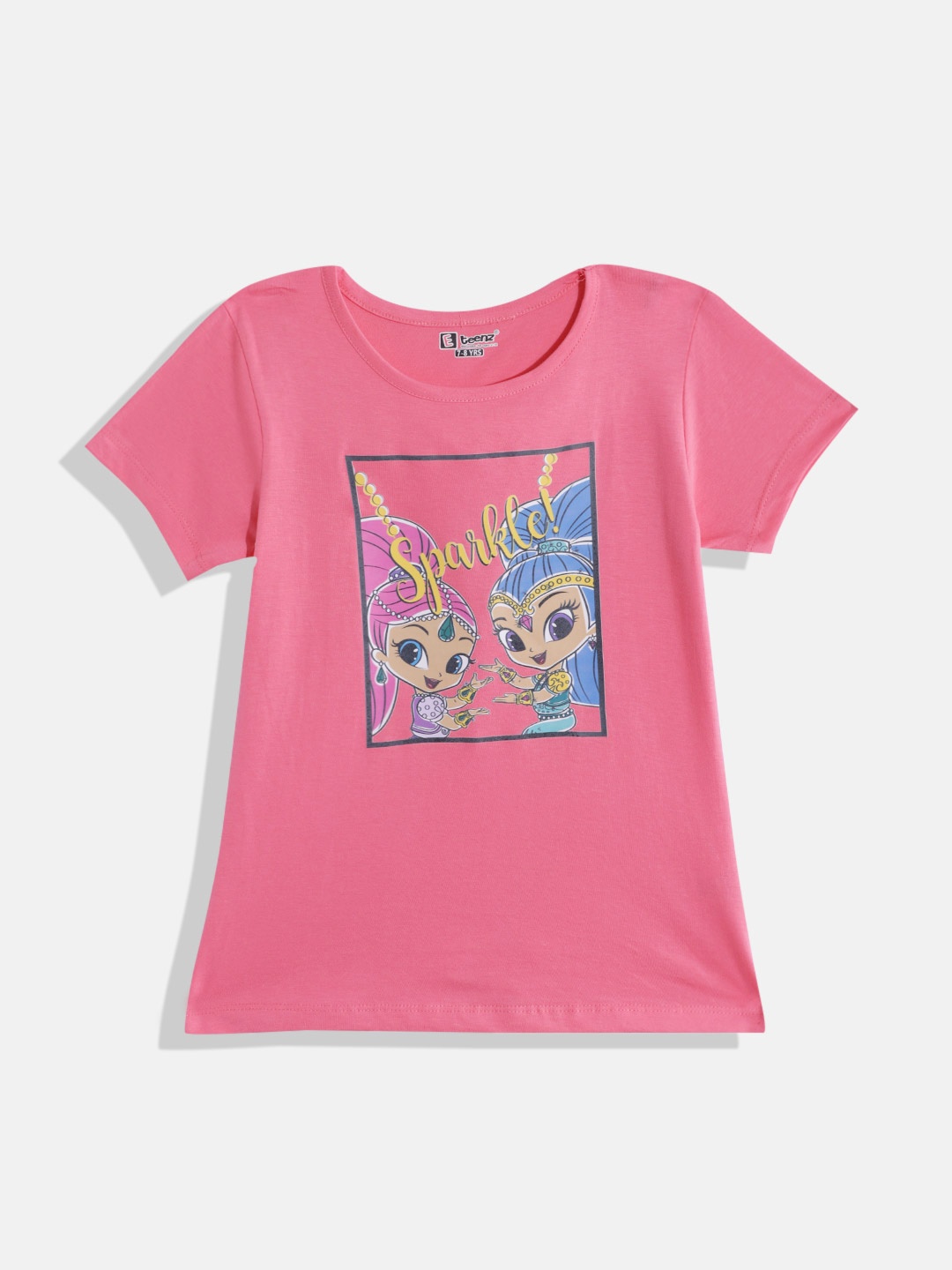 

Eteenz Girls Disney Printed Premium Cotton Top, Fuchsia