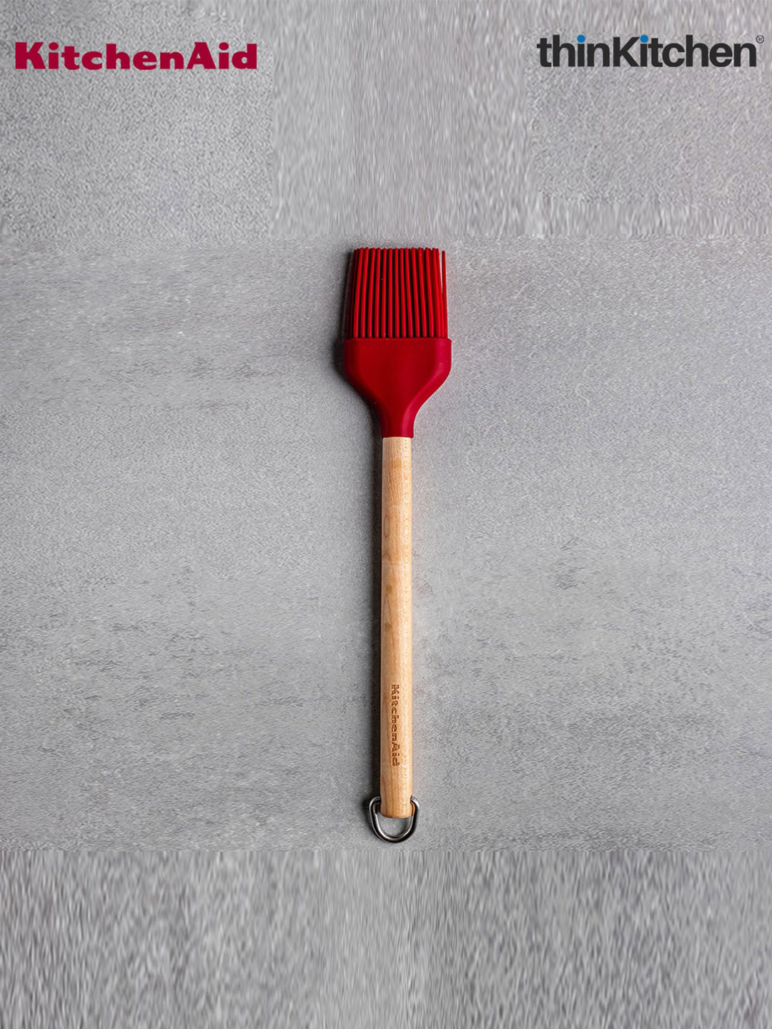 

KitchenAid Red Birchwood Basting Brush, Brown