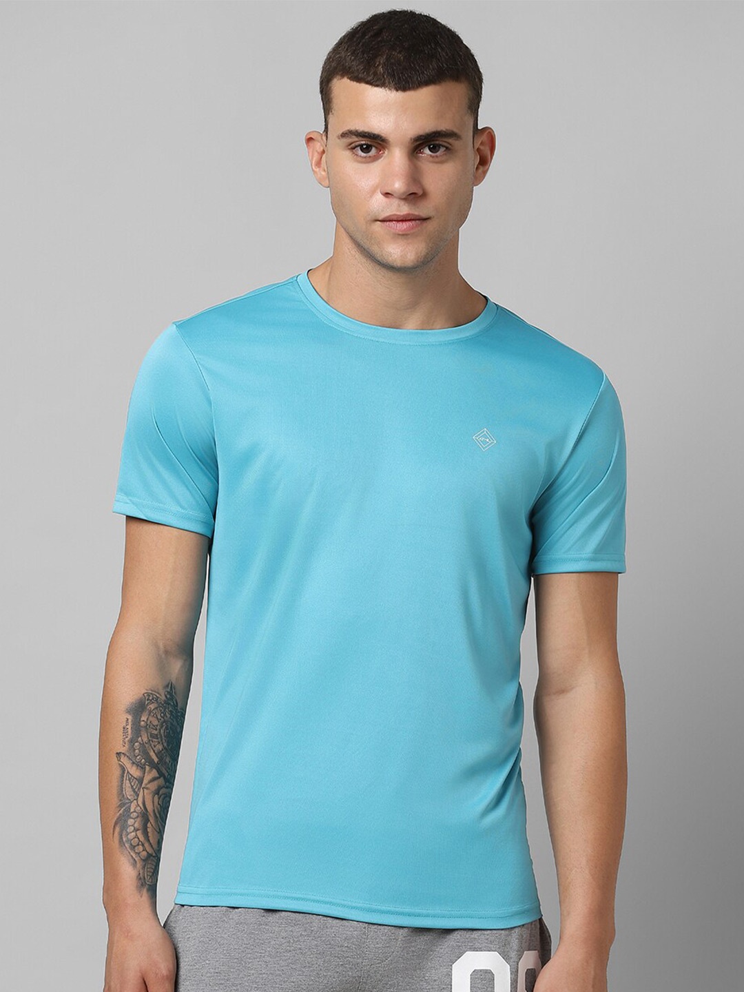

Pantaloons Round Neck Regular Fit Casual T-shirt, Blue