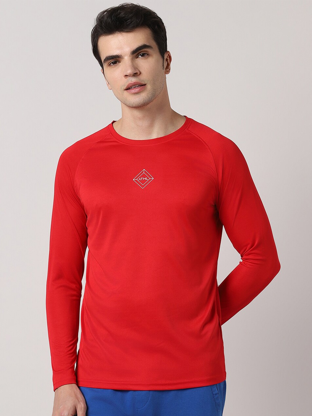 

Pantaloons Men Round Neck Regular Fit T-shirt, Red