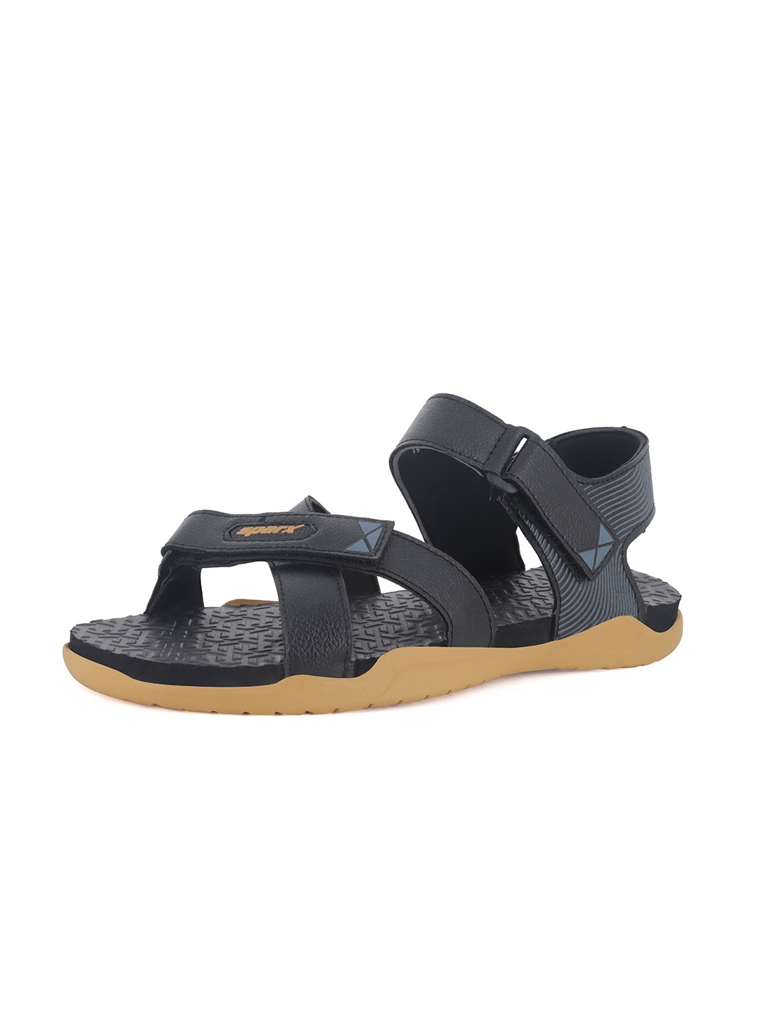 

Sparx Men Textured Sports Sandals, Black