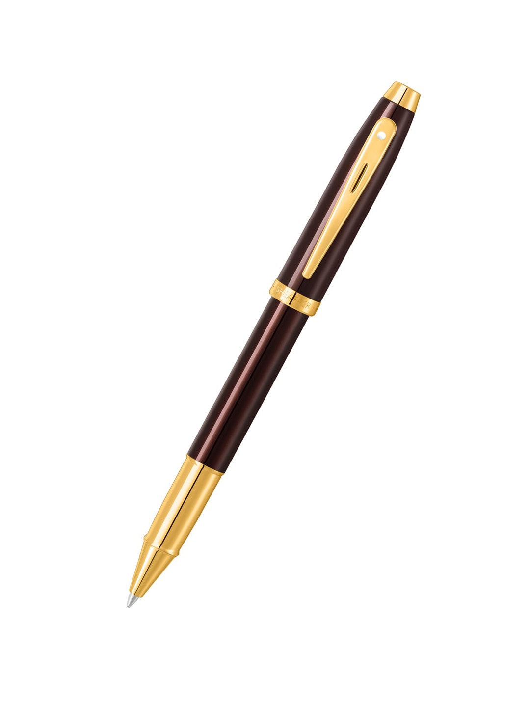 

Sheaffer Coffee Brown with Gold Toned Trim E9370 Gift100 Rollerball Pen