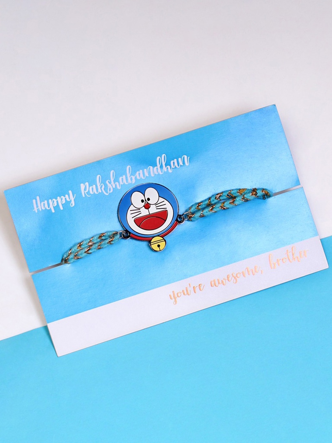

Bigsmall Doremon Metallic Rakhi, Blue