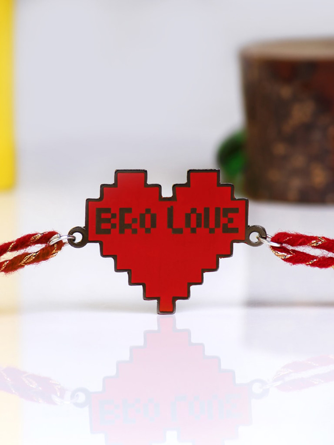 

Bigsmall Bro Charm Rakhi, Red