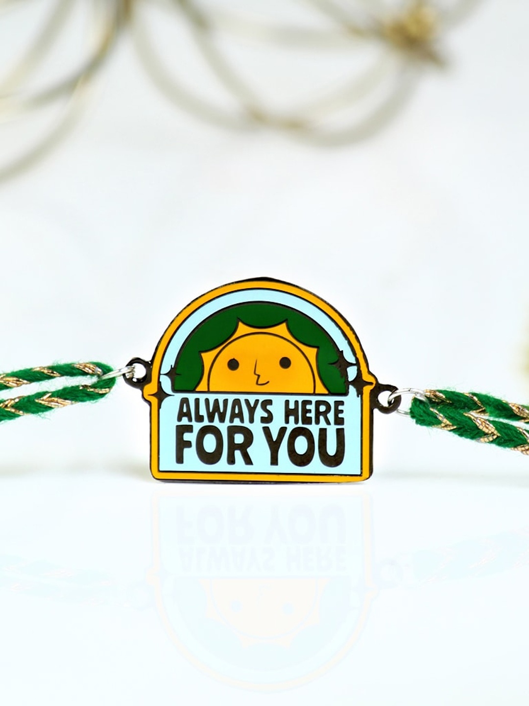 

Bigsmall Always Here For You Metallic Rakhi, Blue