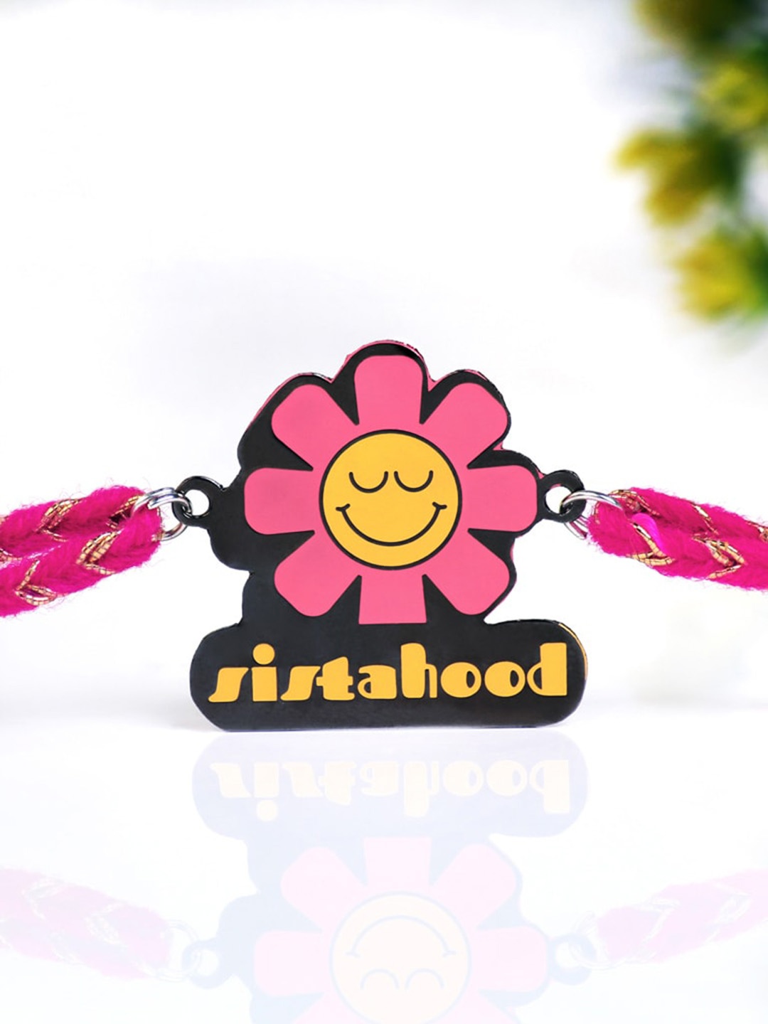 

Bigsmall Sistahood Metallic Rakhi, Pink