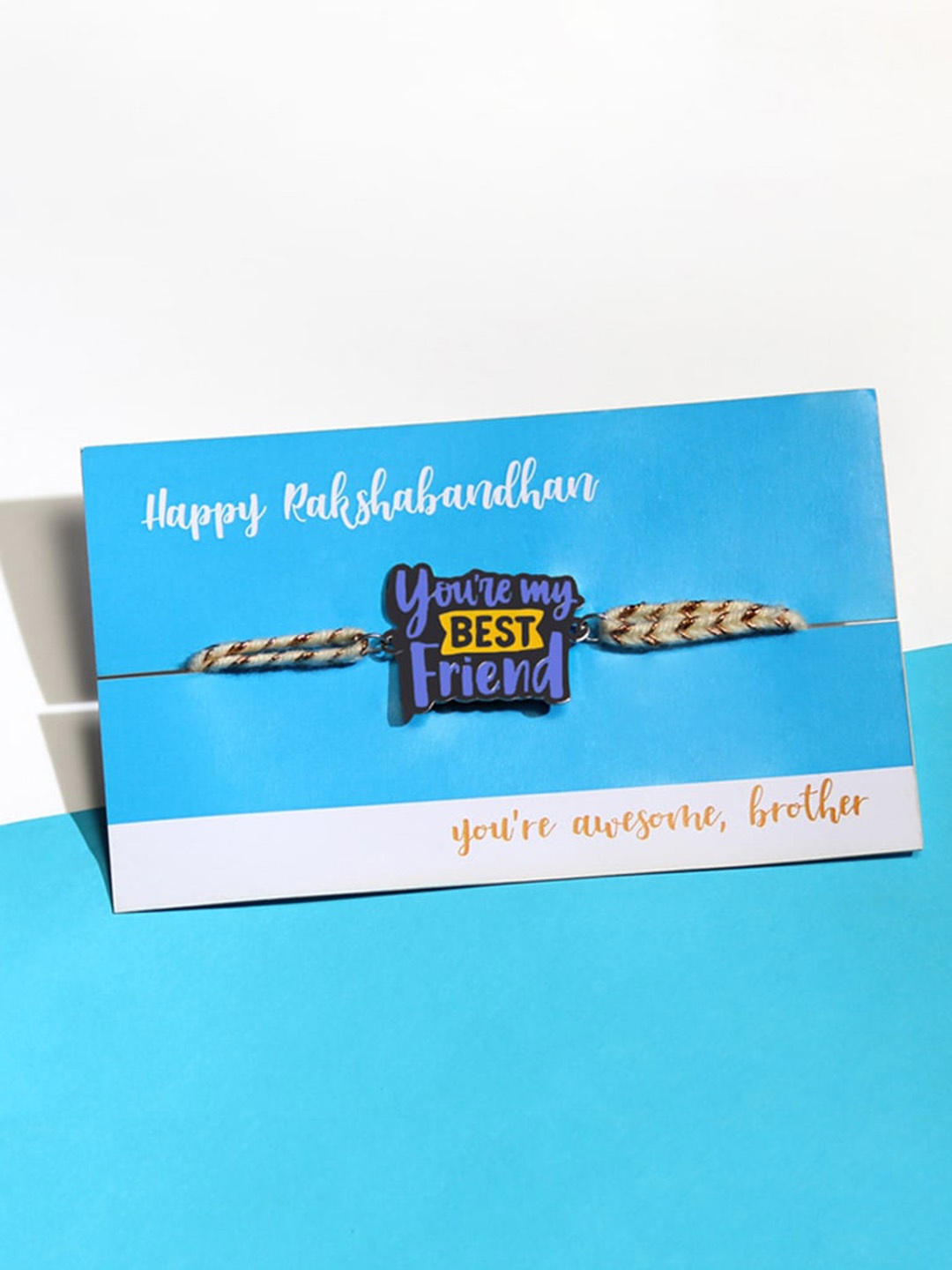 

Bigsmall You're My Best Friend Charm Rakhi, Blue