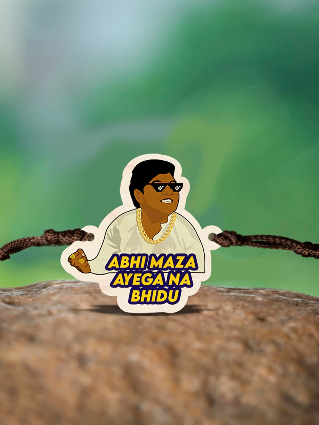 

Bigsmall Abhi Maza Aayega Charm Rakhi, White