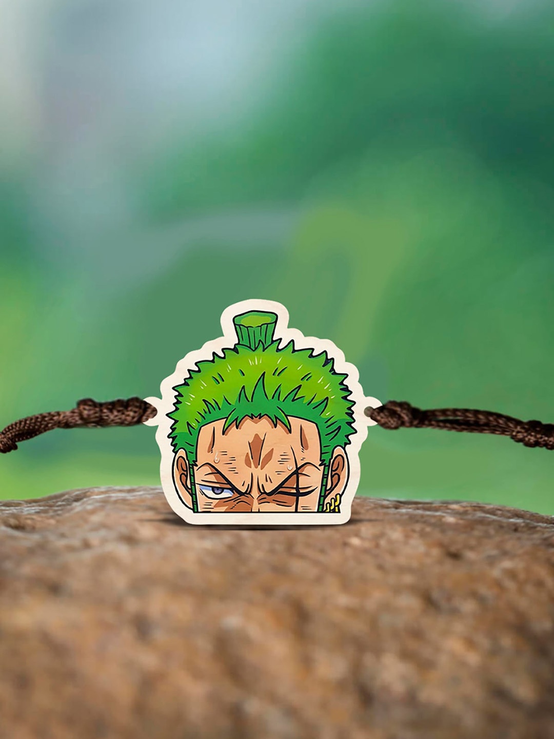 

Bigsmall Roronoa Zoro Charm Rakhi, Green