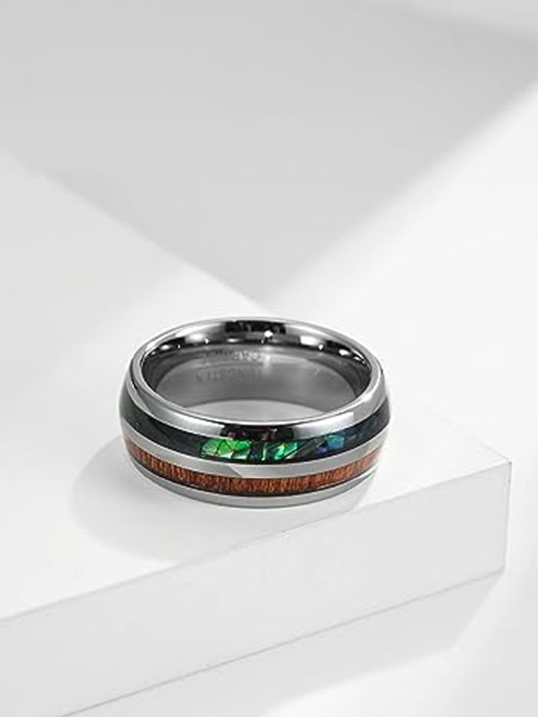 

VIEN Silver-Plated Band Finger Ring