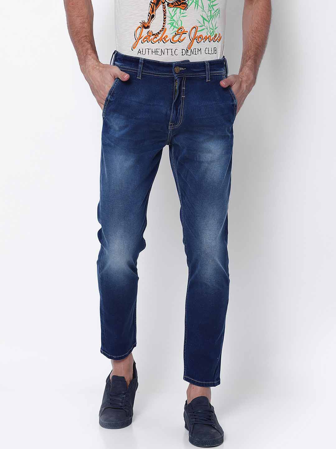 

LOCOMOTIVE Men Blue Slim Fit Mid-Rise Clean Look Stretchable Jeans