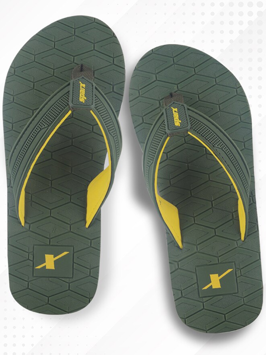 

Sparx Men Self Design Thong Flip-Flops, Green