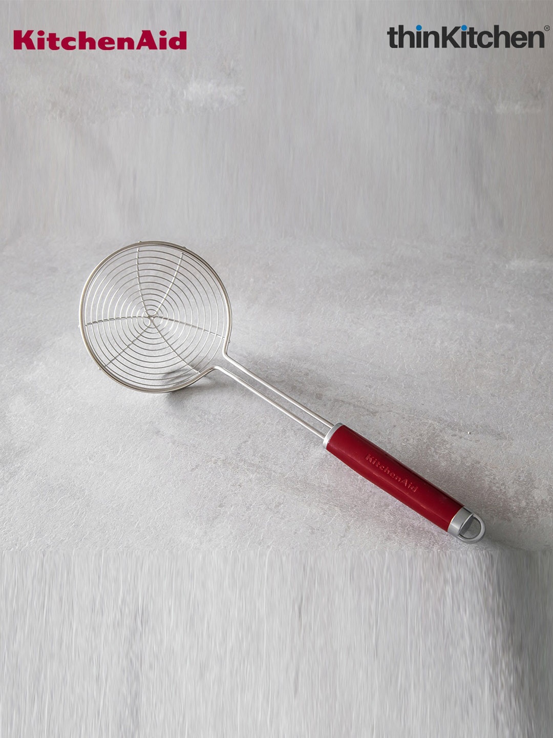 KitchenAID Red Metal Spider Strainer
