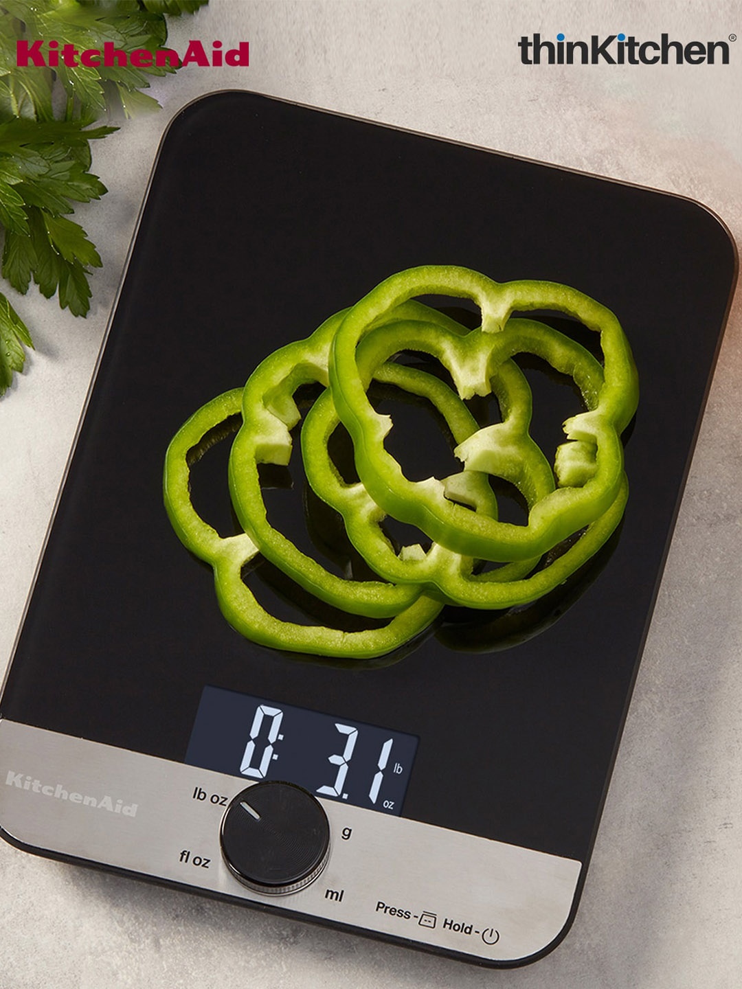 

KitchenAID Black Dry And Liquid Digital Kitchen Scale