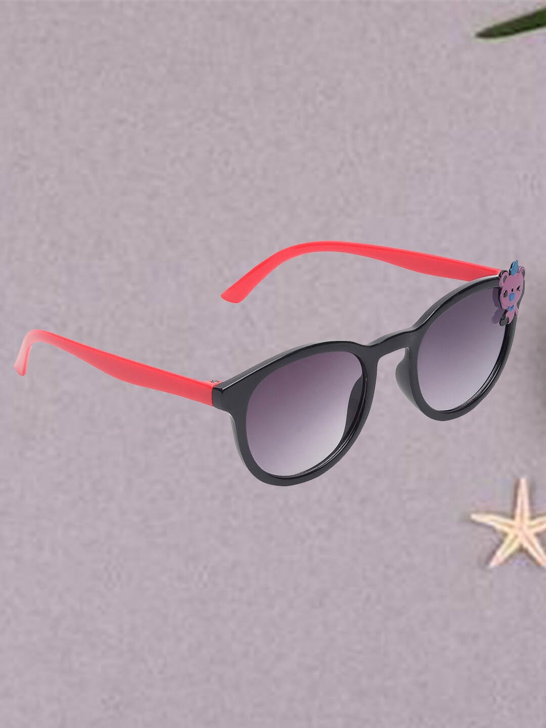 

FROGGY Kids Round Sunglasses With UV Protected Lens FG-285-BK, Purple