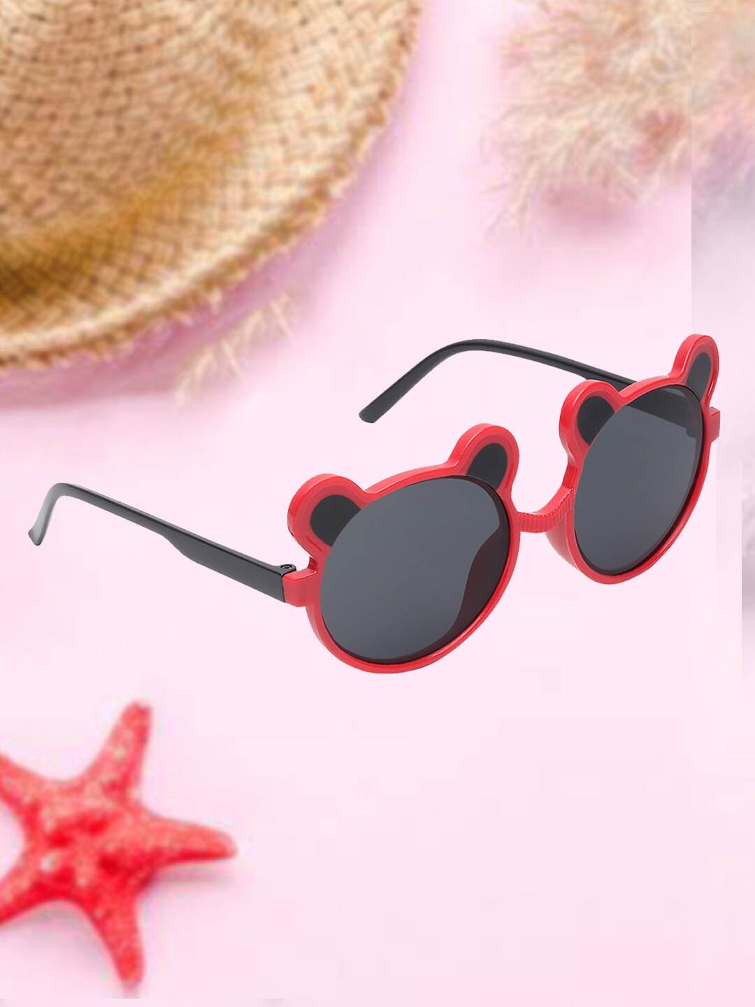 

FROGGY Kids Round Sunglasses With UV Protected Lens FG-300-RD, Black
