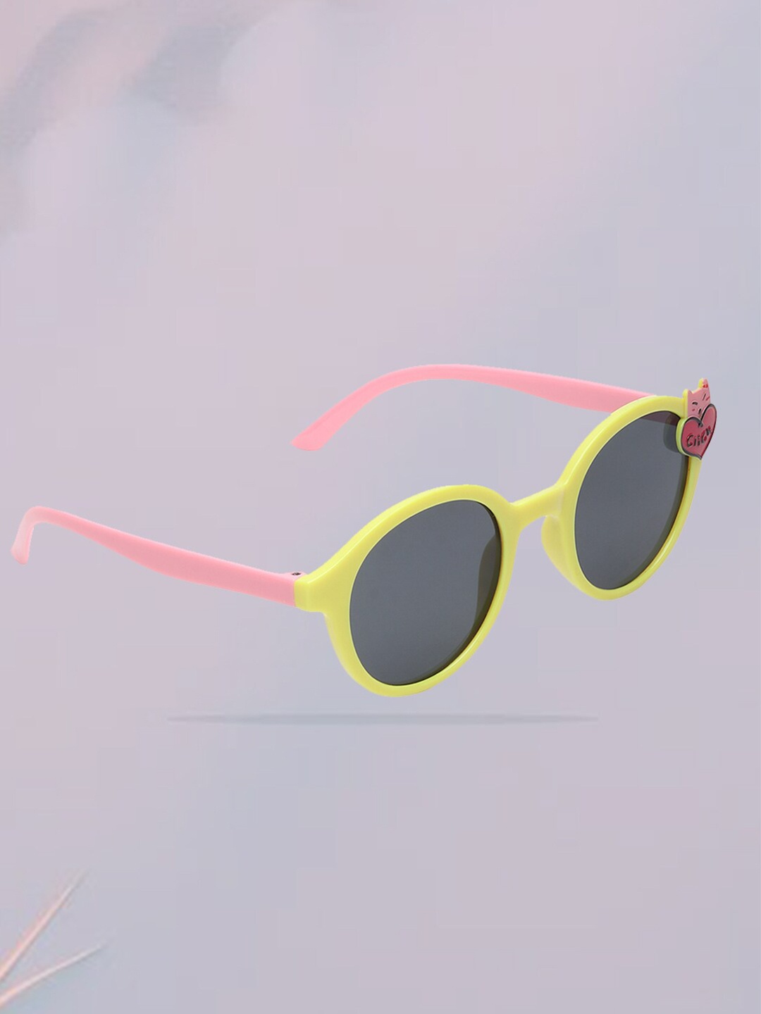 

FROGGY Kids Round Sunglasses With UV Protected Lens FG-285-YL, Grey