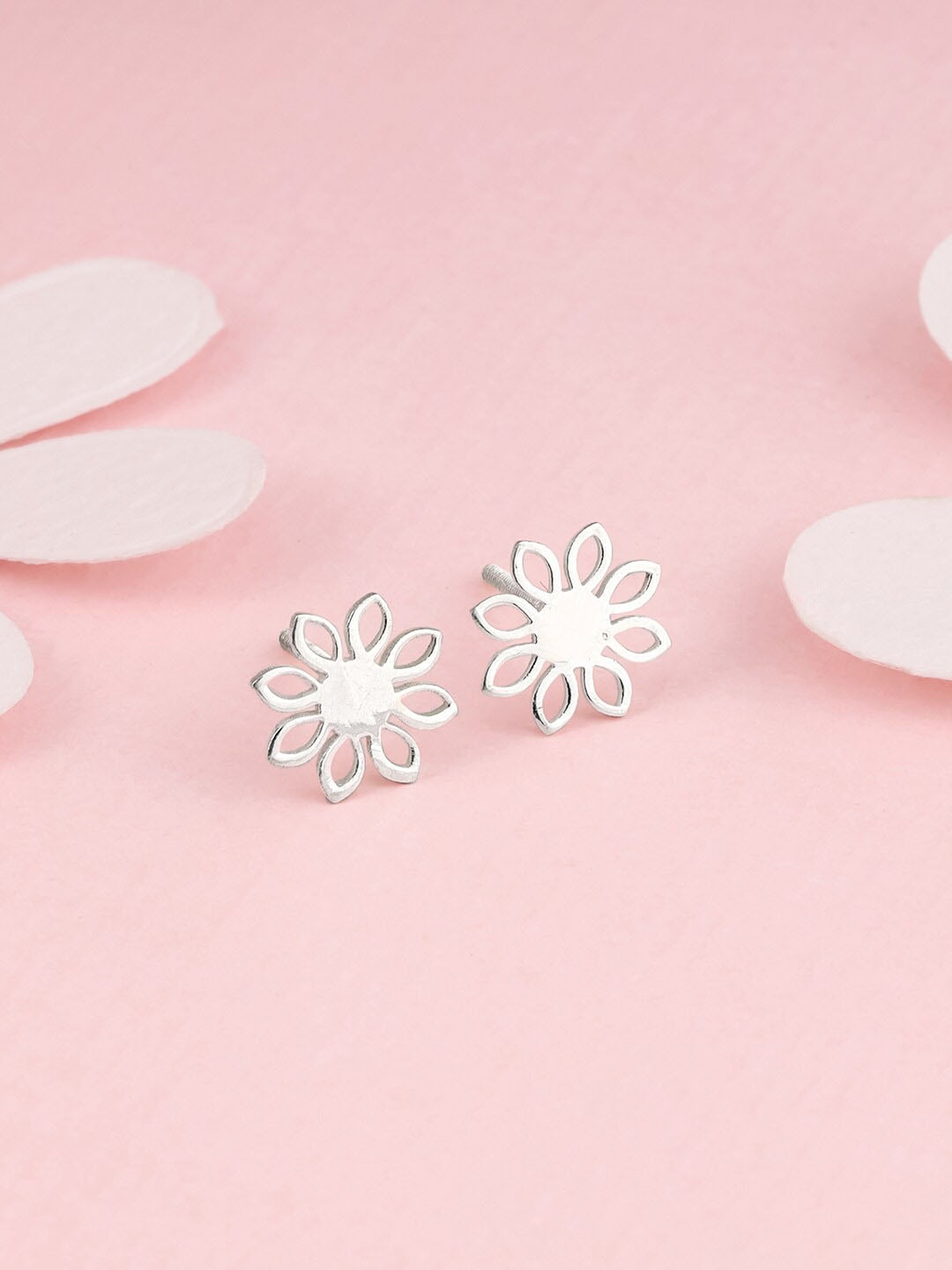 

GIVA 925 Sterling Silver Rhodium-Plated Contemporary Studs Earrings