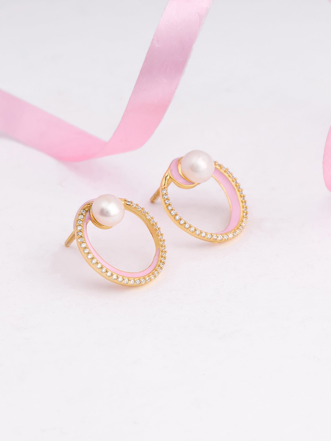 

GIVA 925 Sterling Silver Gold-Plated Contemporary Studs Earrings