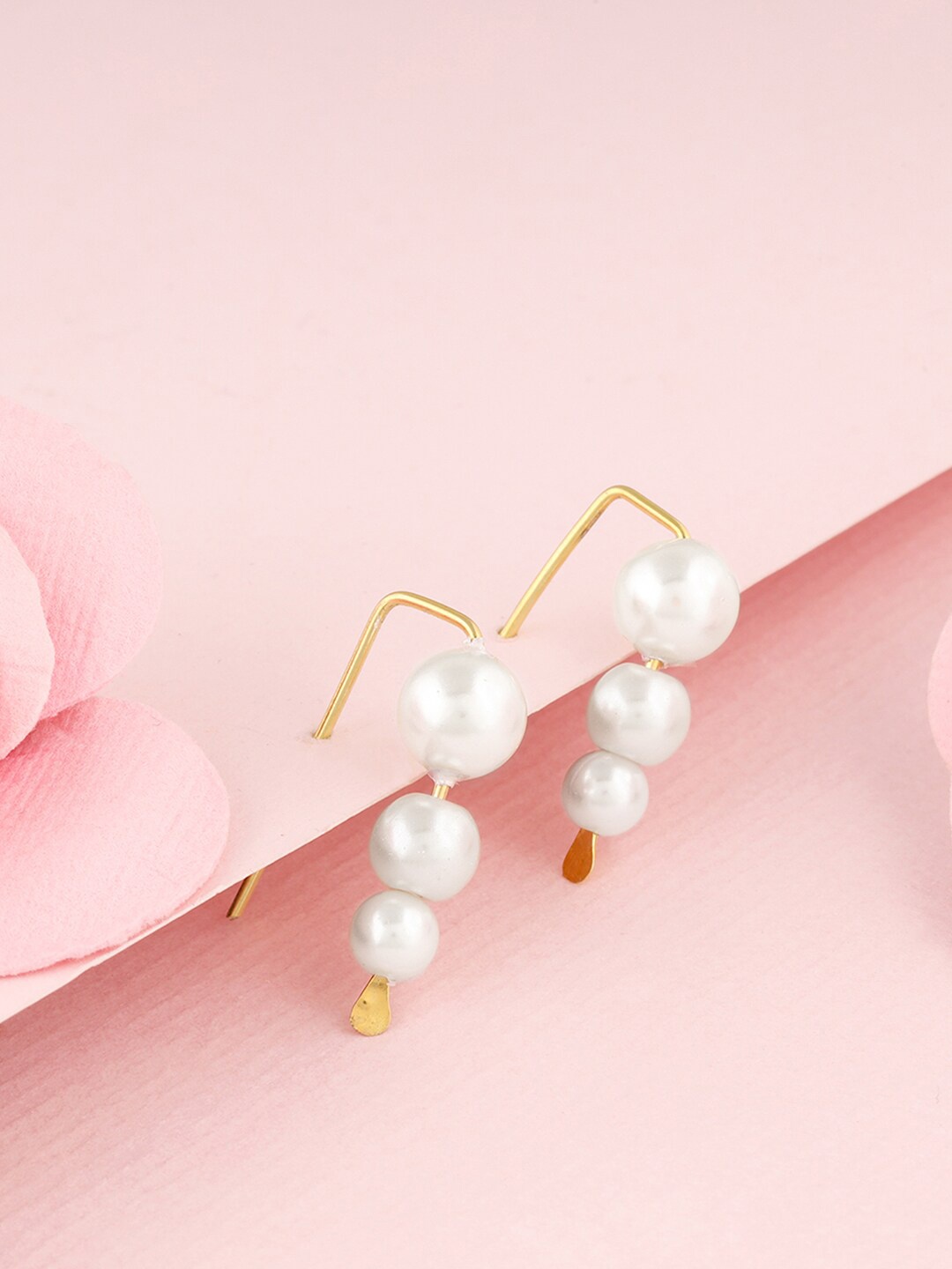 

GIVA 925 Sterling Silver Gold-Plated Contemporary Drop Earrings