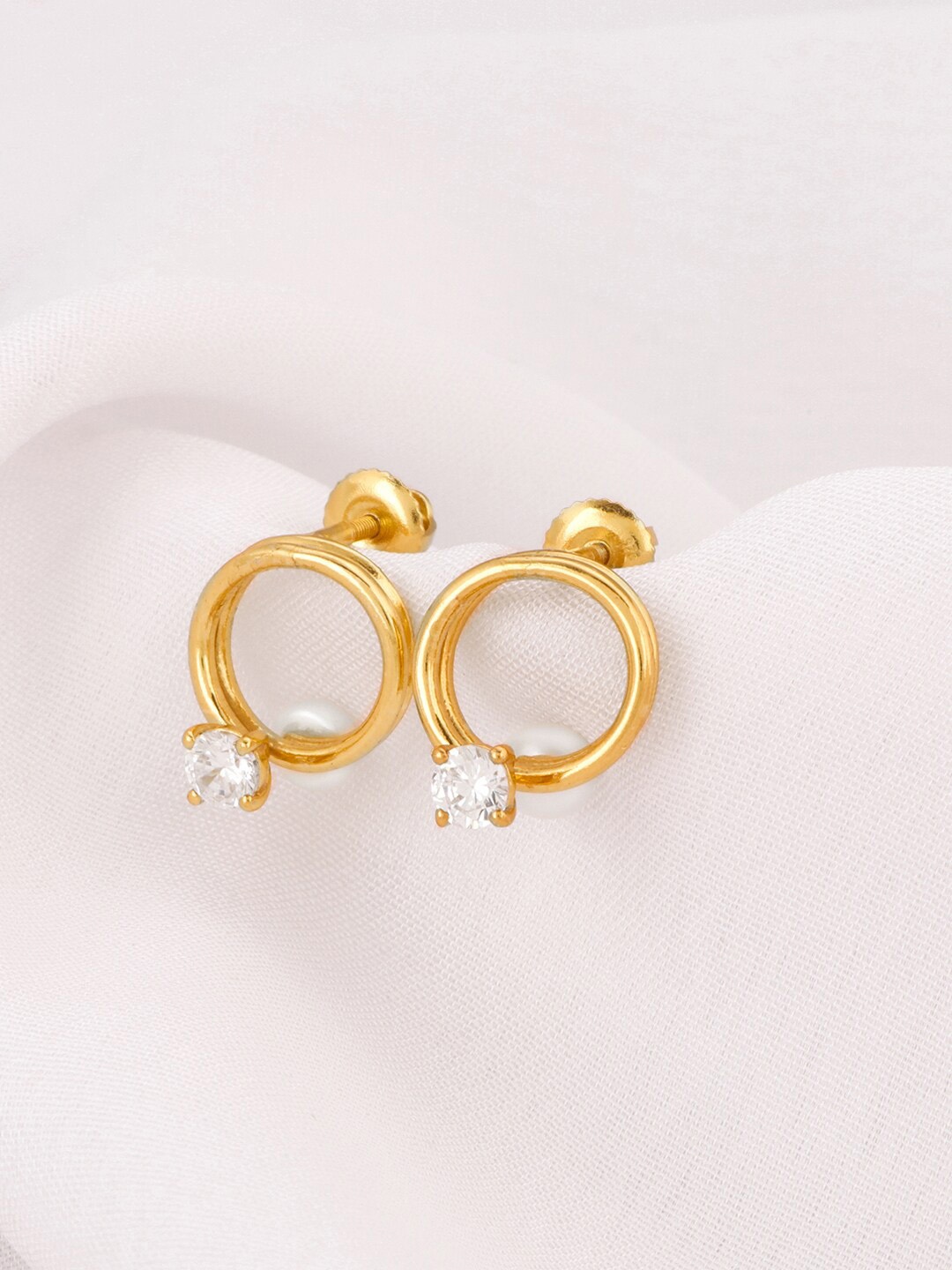 

GIVA 925 Sterling Silver Gold-Plated Contemporary Studs Earrings