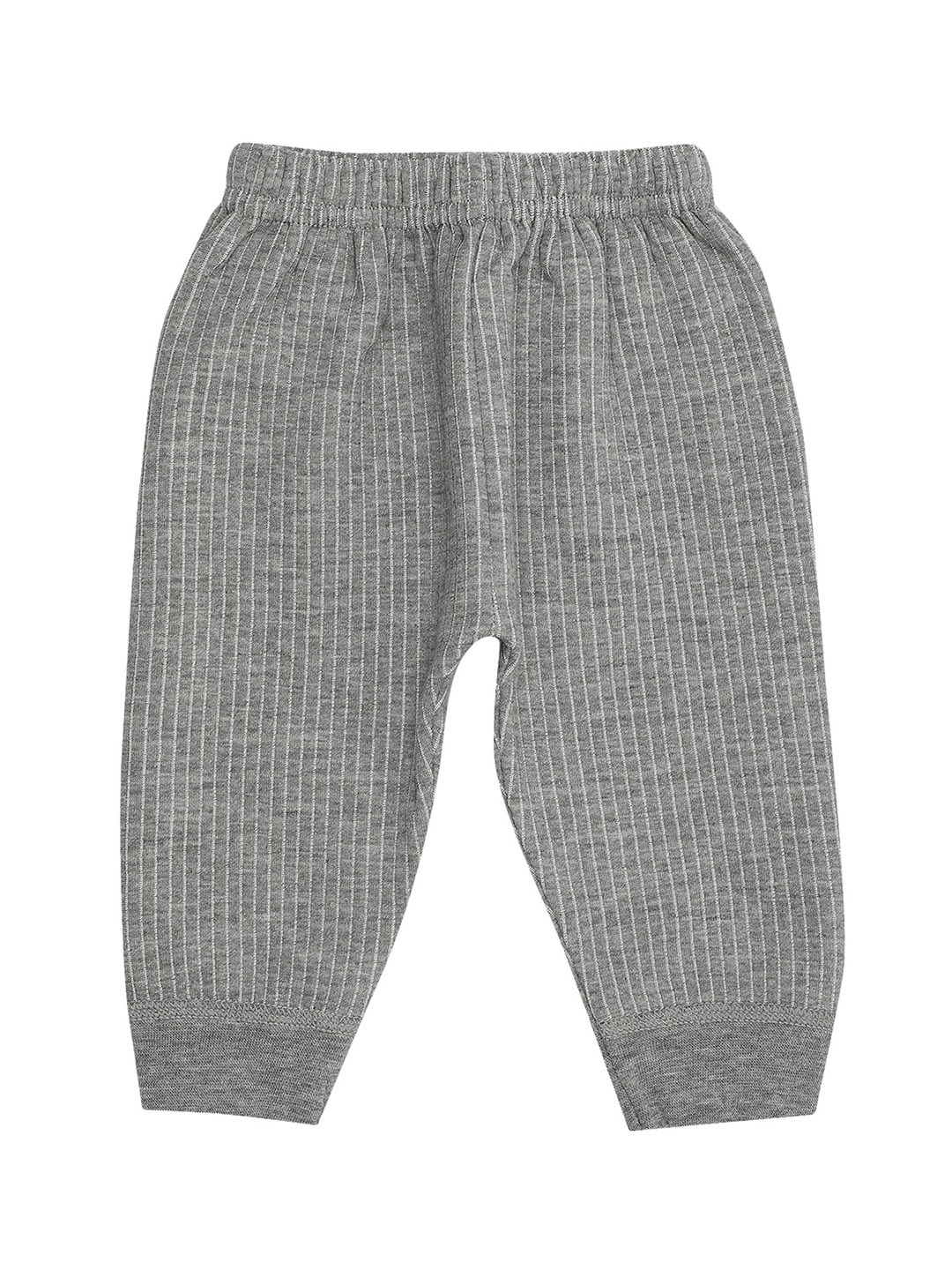 

BODYCARE INSIDER Kids Striped Cotton Thermal Bottoms, Grey melange