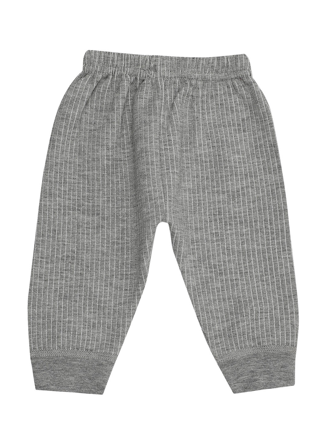 

BODYCARE INSIDER Kids Striped Cotton Thermal Bottoms, Grey melange