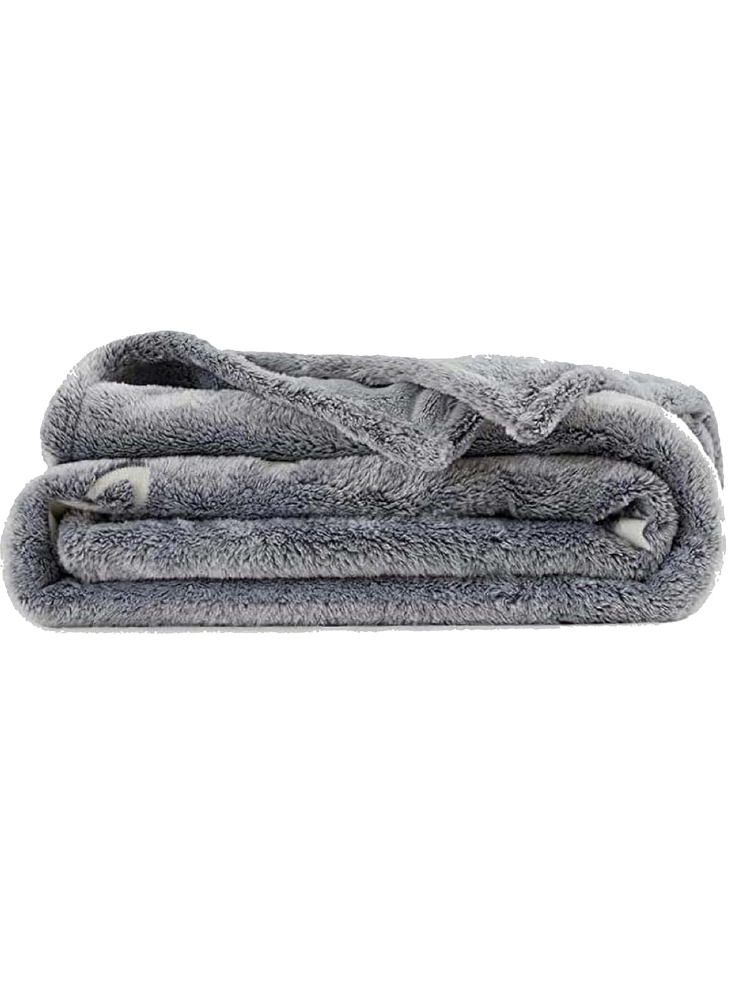 

Butterthief Grey & White Geometric Fleece Mild Winter 233 GSM Single Bed Blanket