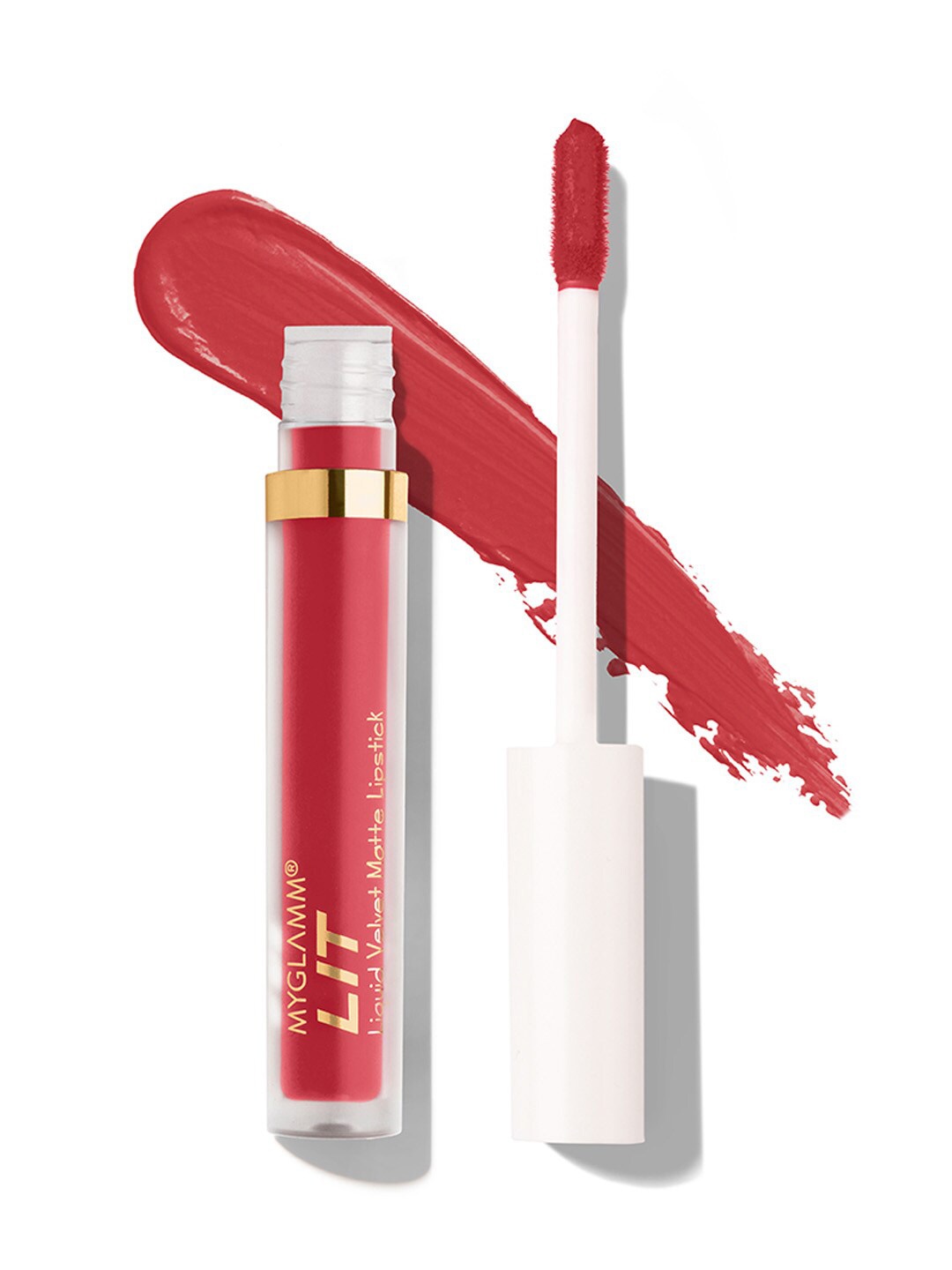 

MyGlamm LIT Liquid Matte Smudge-Proof Lipstick with Moringa Oil 1.6ml - Yummy, Pink