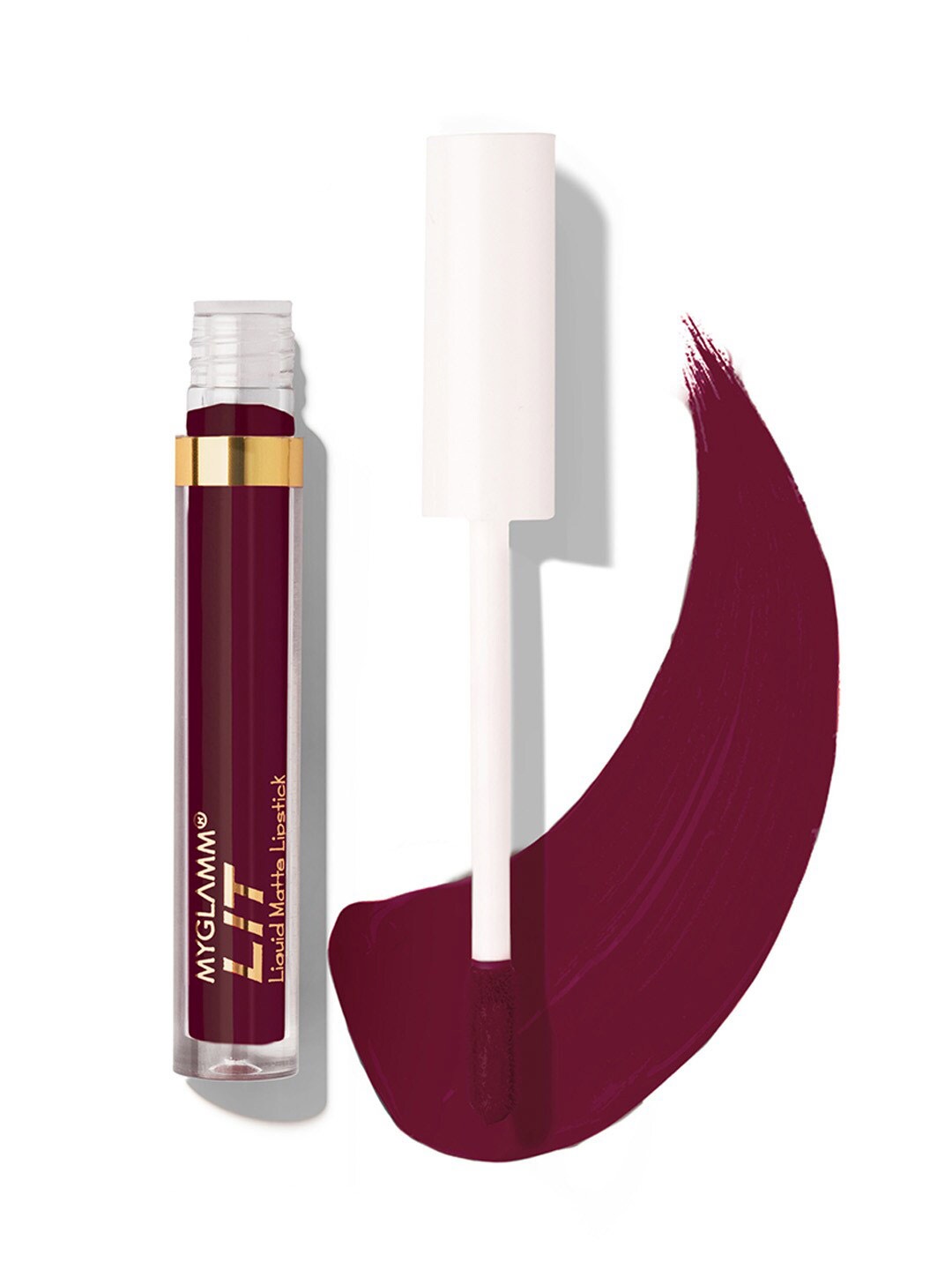 

MyGlamm Long-Lasting & Smudge-Proof LIT Liquid Matte Lipstick 1.6ml - E-Boy, Purple