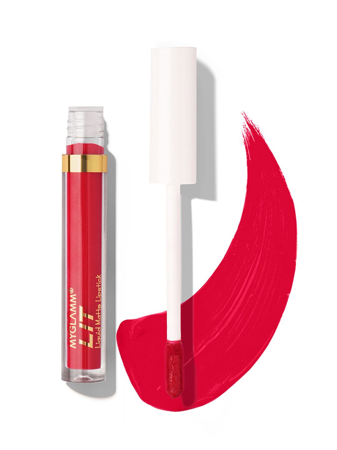 

MyGlamm Long-Lasting & Smudge-Proof LIT Liquid Matte Lipstick 1.6ml - OTP, Red