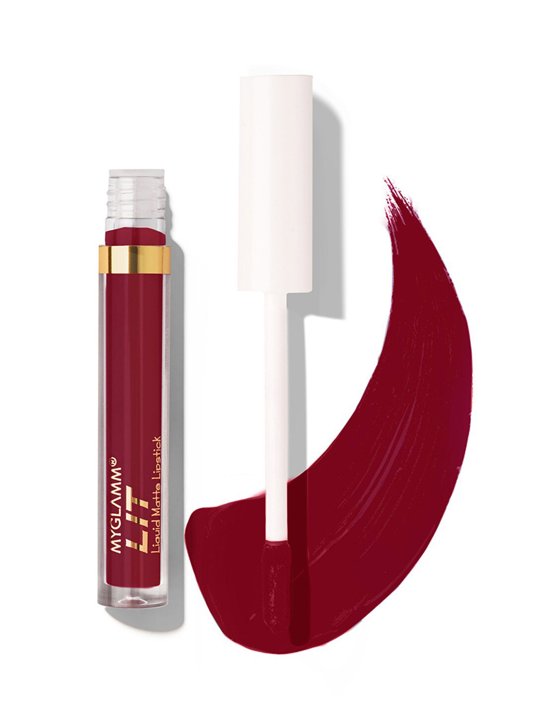 

MyGlamm LIT Non-Drying Liquid Velvet Matte Lipstick with Vitamin E 1.6ml - Daterview, Maroon
