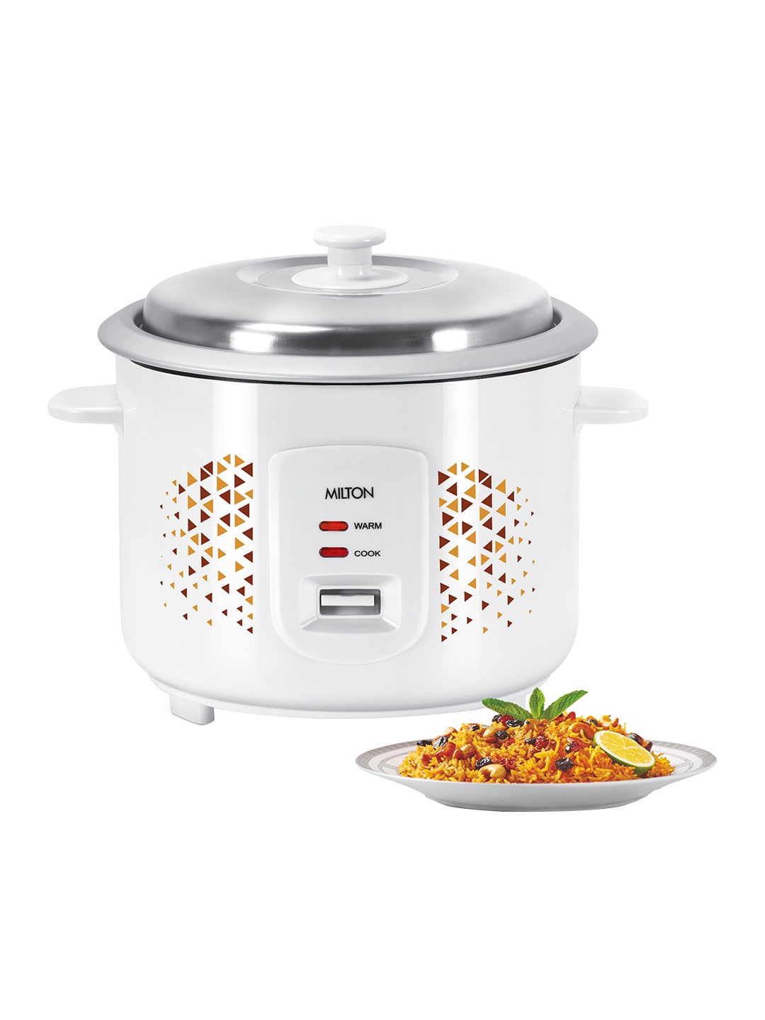 

Milton Euroline Excel White Electric Rice Cooker With Cooking Bowl - 700W - 1.8L
