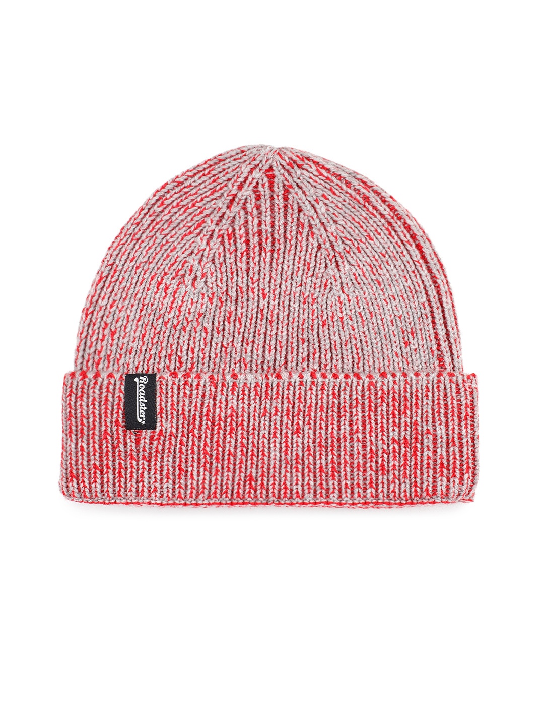 

Roadster Unisex Self Design Beanie, Red