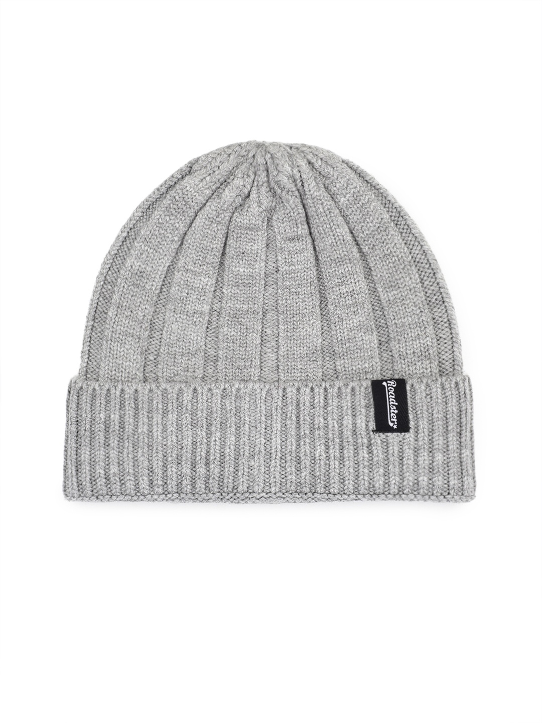 

Roadster Unisex Self Design Beanie, Grey