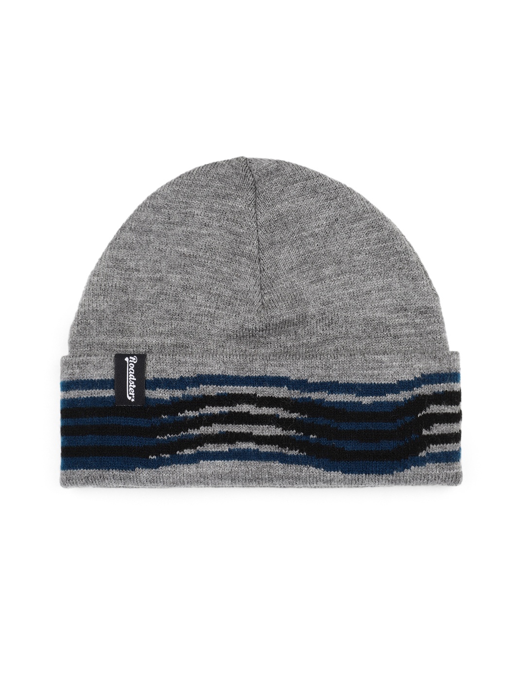 

Roadster Unisex Printed Beanie, Grey