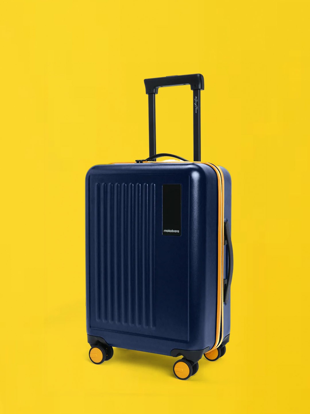 

MOKOBARA The Transit Textured Hard-Sided Trolley Bag, Navy blue
