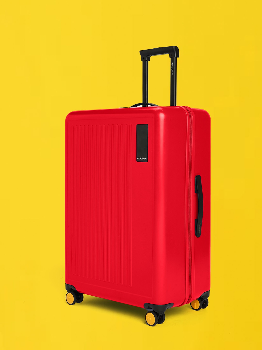 

MOKOBARA The Transit Textured Hard-Sided Trolley Suitcases- 74 cm, Red