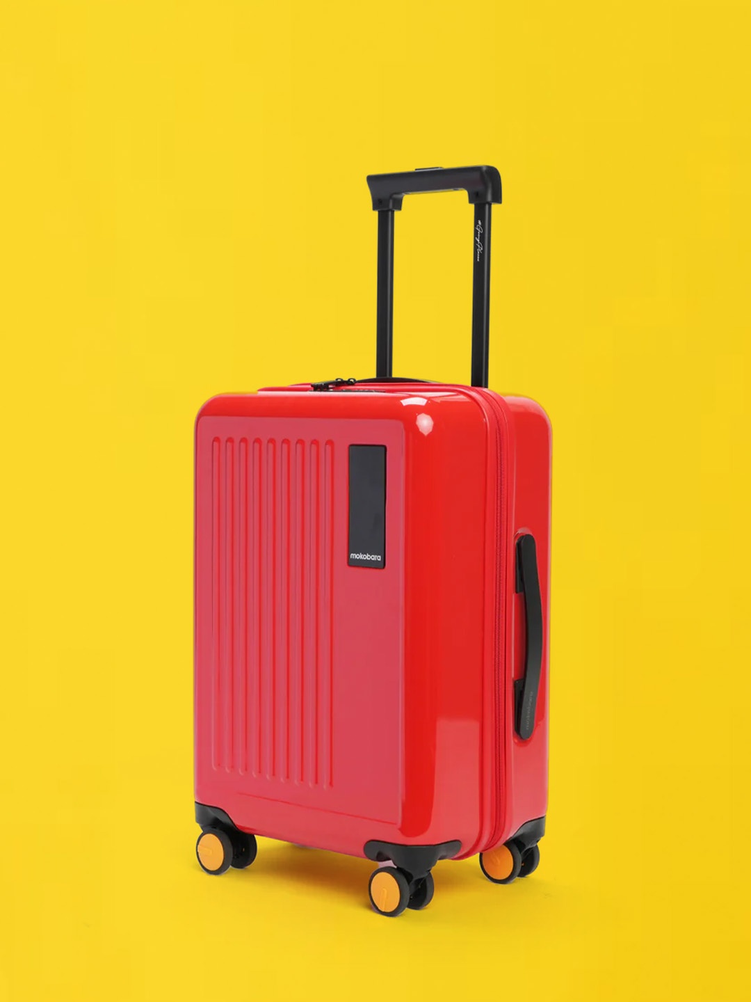 

MOKOBARA The Transit Textured Hard-Sided Trolley Bag, Red