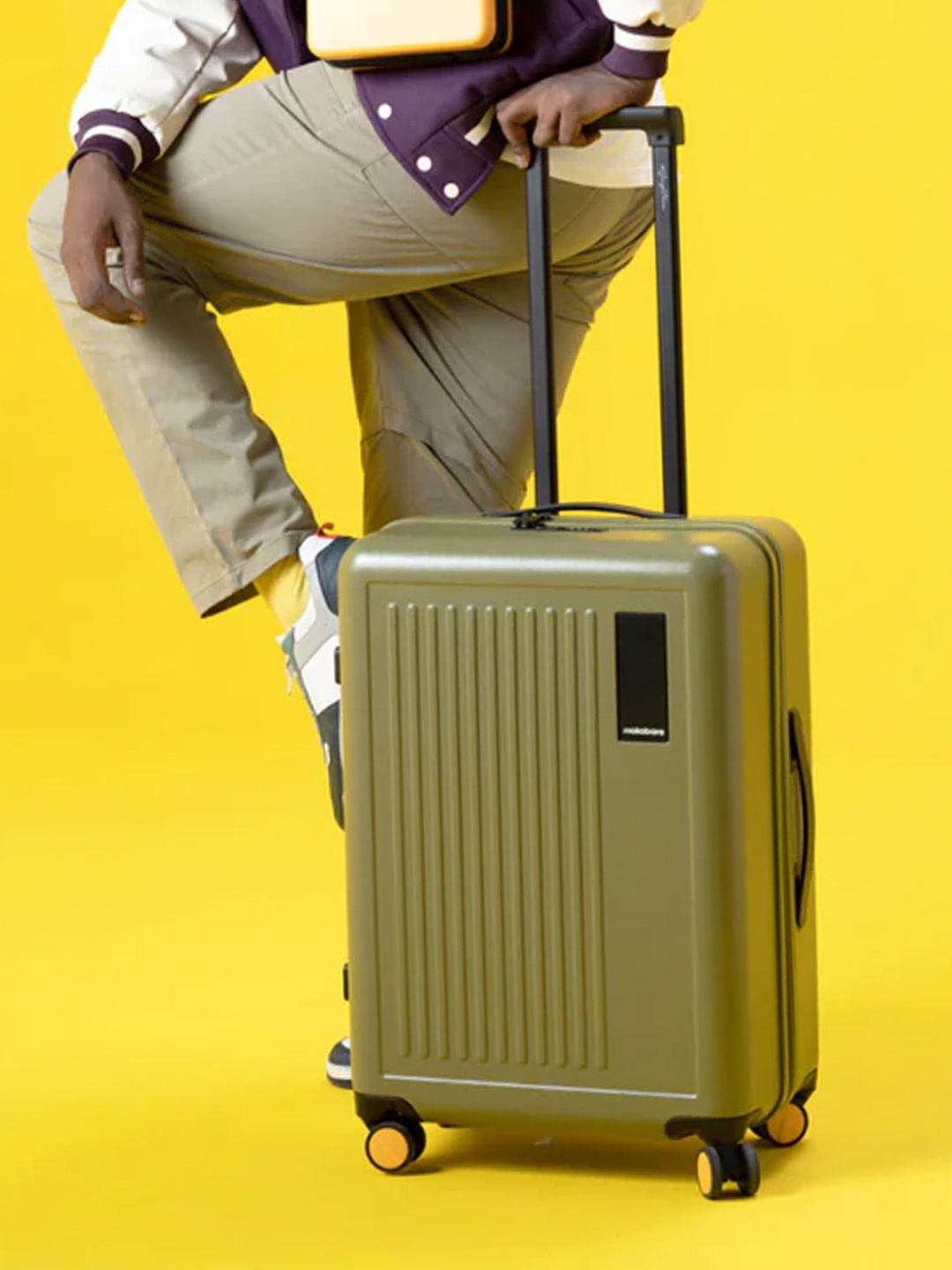 

MOKOBARA The Transit Textured Hard-Sided Trolley Suitcase, Green
