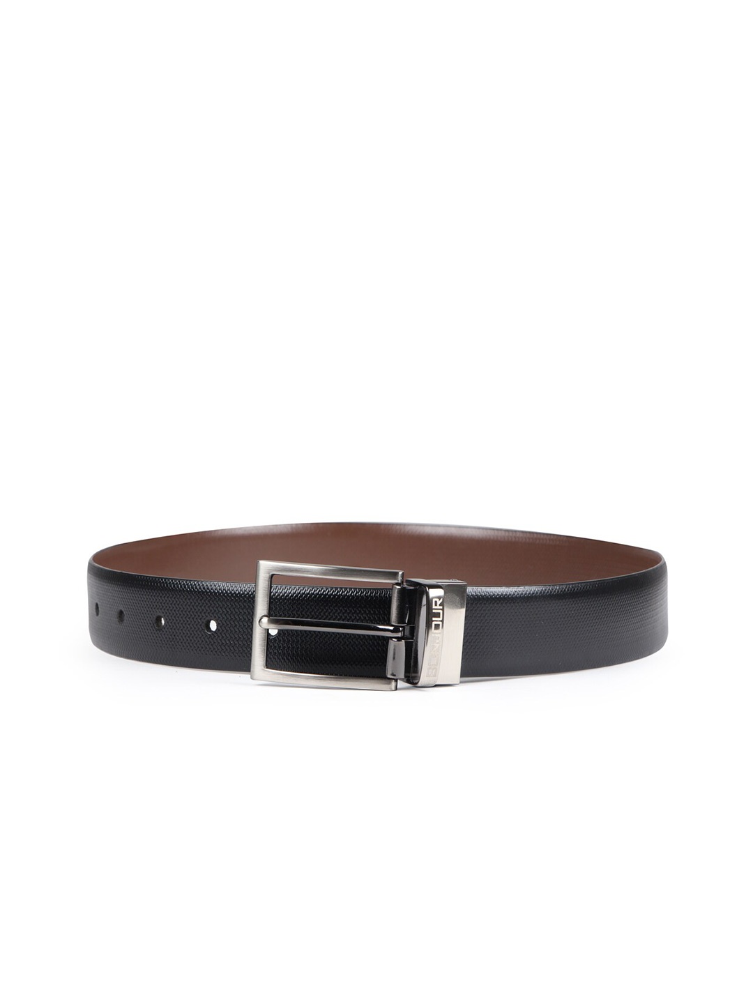 

Bonjour Men Leather Formal Belt, Black