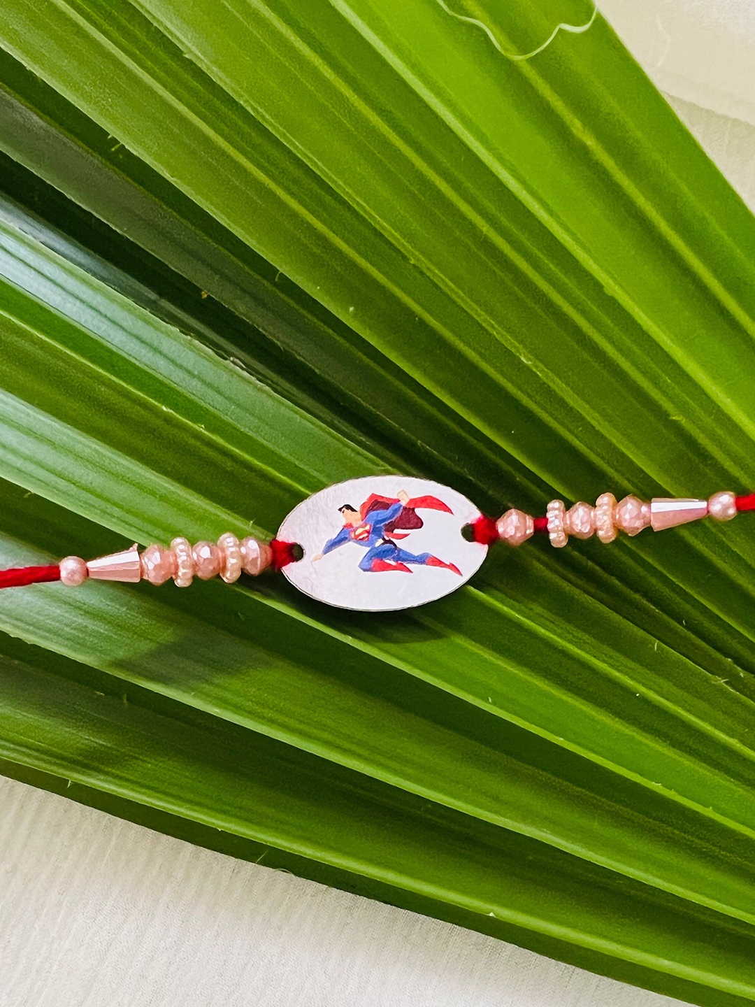 

Arte Jewels 925 Sterling Silver Beaded Thread Rakhi