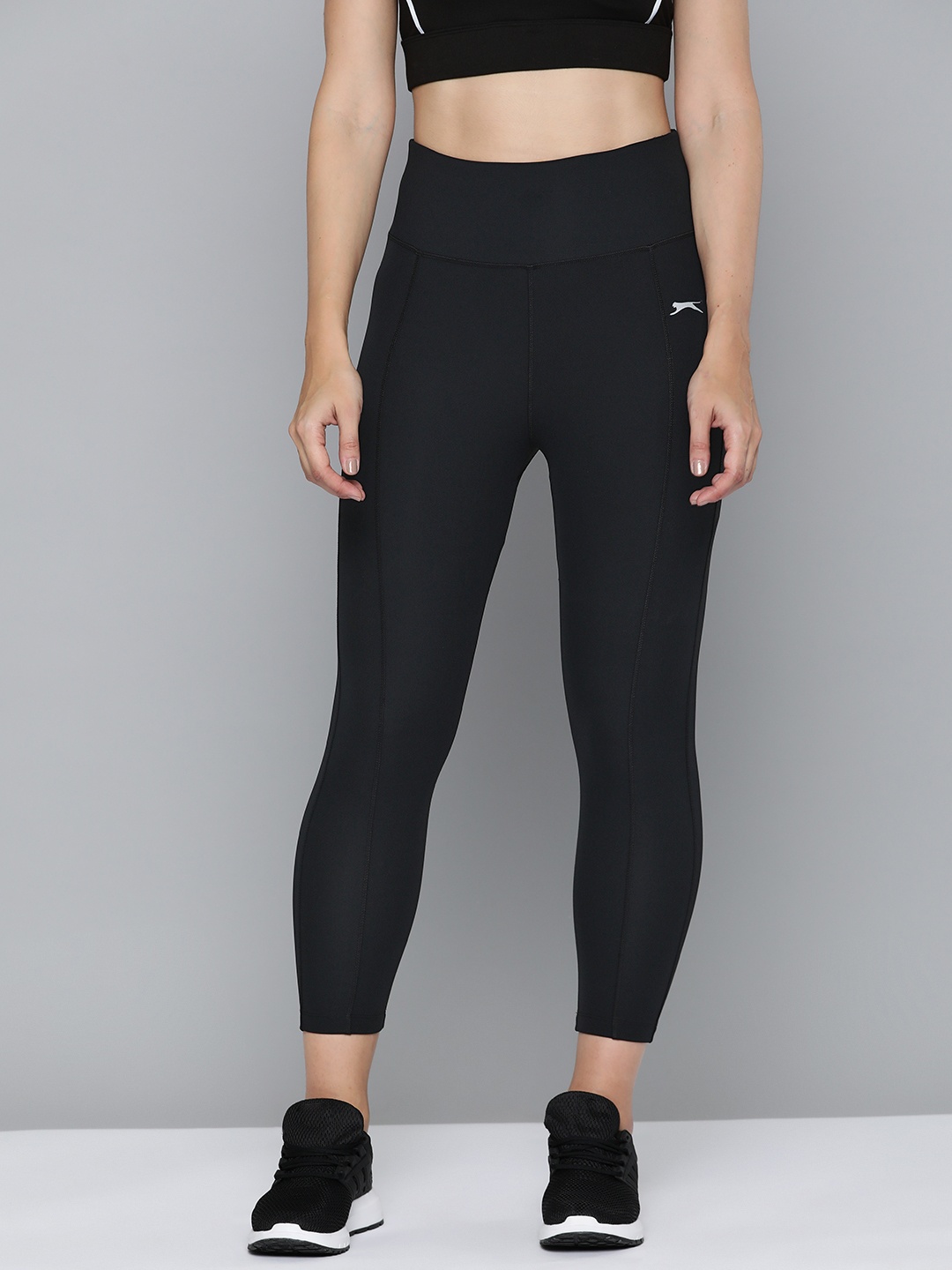 

Slazenger Rapid-Dry Cropped Sports Tights, Black