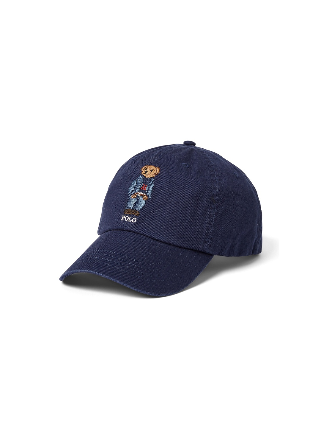 

Polo Ralph Lauren Men Cotton Polo Bear Twill Embroidered Ball Visor Cap, Navy blue